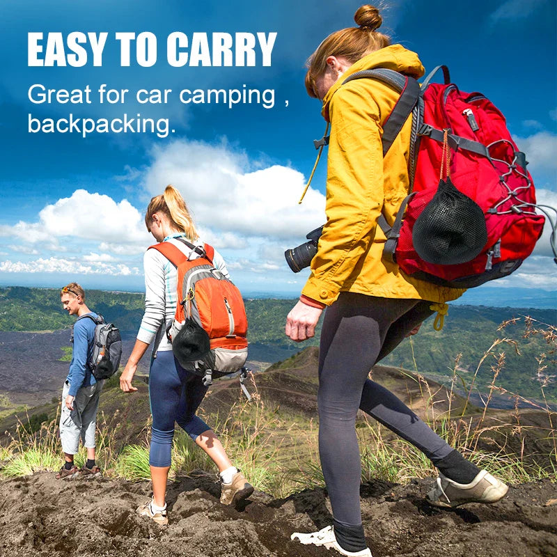 Aluminum Camping Frying Pan with Foldable Handle – Portable Outdoor Hiking Cookware & Picnic Skillet