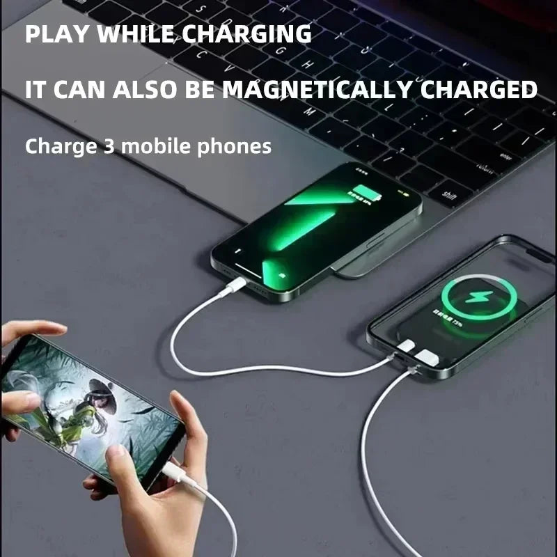 Magnetic Wireless Power Bank 100000mAh / 50000mAh – 22.5W Fast Charger, Portable Power Pack with LED Display, Type-C & Qi Wireless