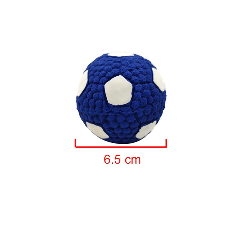 Natural Latex Squeaky Dog Ball – Durable Anti-Bite Interactive Chew Toy for Small to Large Dogs (Chihuahua to Golden Retriever)