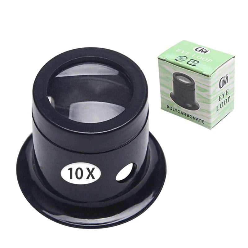 Watchmaker Loupe Magnifier — 3X 5X 10X 15X 20X Jeweler Magnifying Glass for Watches, Jewelry, Coins & Stamps