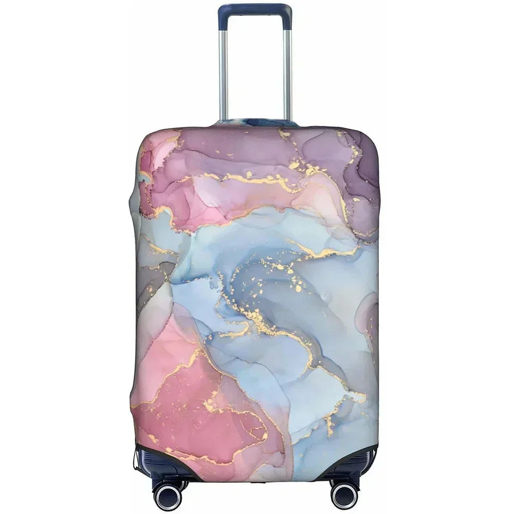 Washable Stretch Luggage Cover - Suitcase Protector for 18–32 Inch (45–81 cm) Suitcases | Geometric Print Travel Accessory