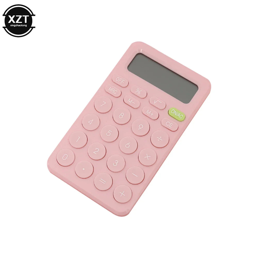8-Digit Mini Desk Calculator with Large Buttons — Portable Battery-Powered Calculator for Students & Small Business