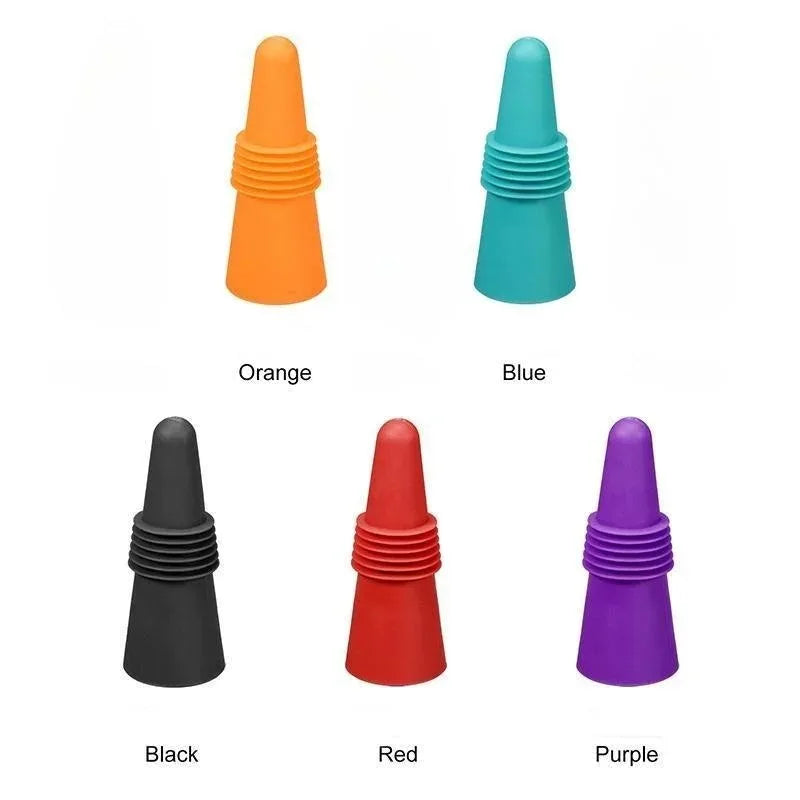 Reusable Silicone Wine Bottle Stopper – Leakproof Champagne & Beverage Sealer