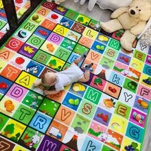 Double-Sided Baby Play Mat 71 x 47 in (180 x 120 cm) – EVA Foam Toddler Crawling Rug, Educational Animal Pattern, Waterproof Soft Floor