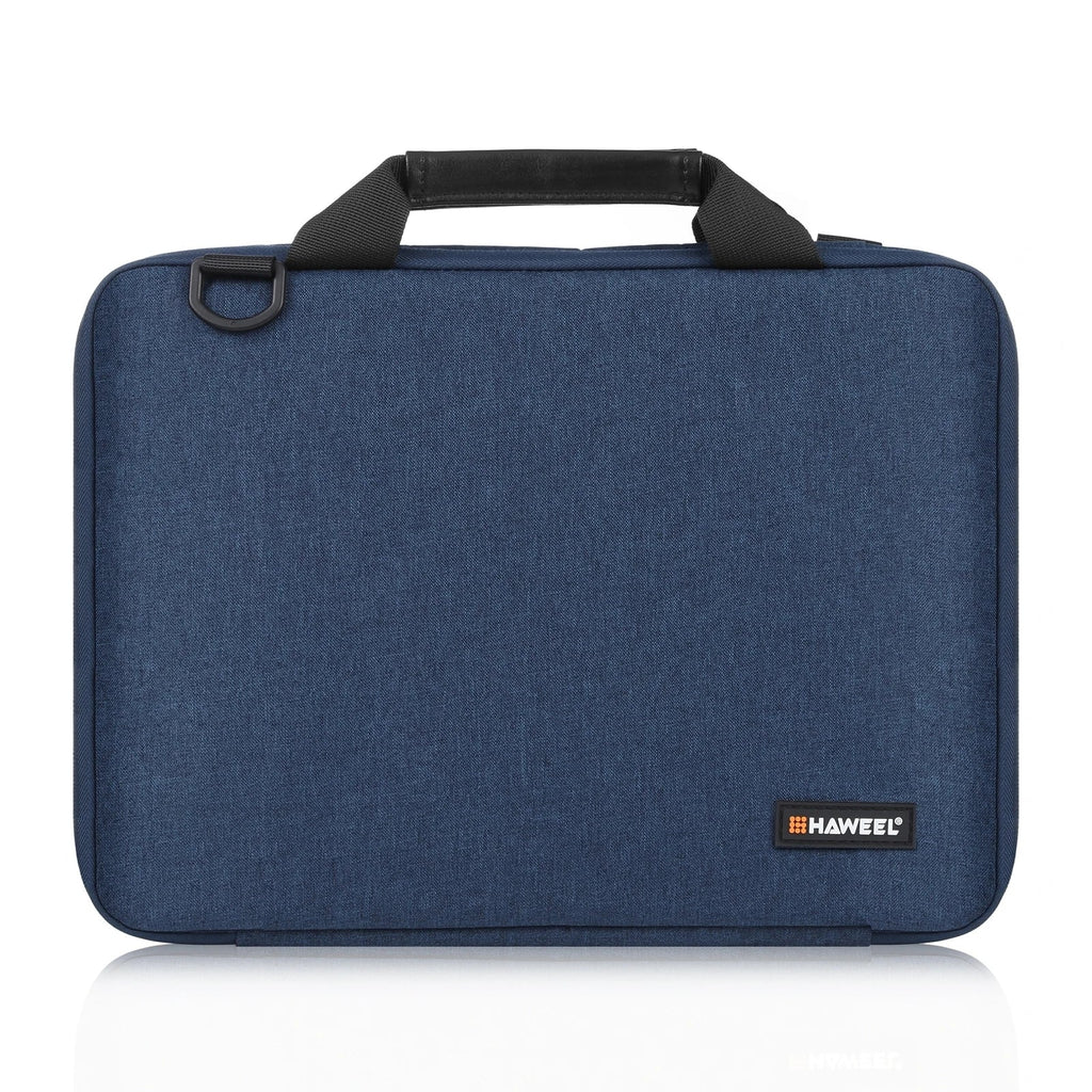 Laptop Briefcase Crossbody Bag for 13–14 in (35.5×26.5×3 cm) & 14–16 in (40×29.5×3 cm) Laptops — Slim Water-Resistant Sleeve with Shoulder Strap