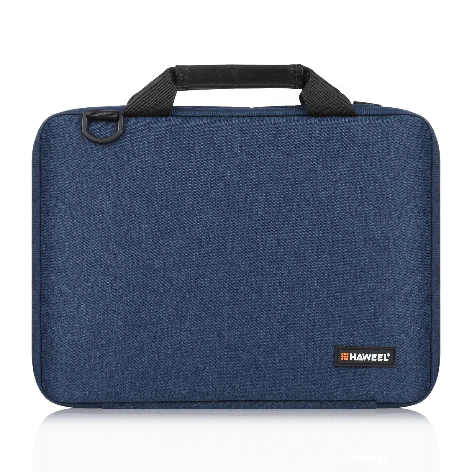 Laptop Briefcase Crossbody Bag for 13–14 in (35.5×26.5×3 cm) & 14–16 in (40×29.5×3 cm) Laptops — Slim Water-Resistant Sleeve with Shoulder Strap