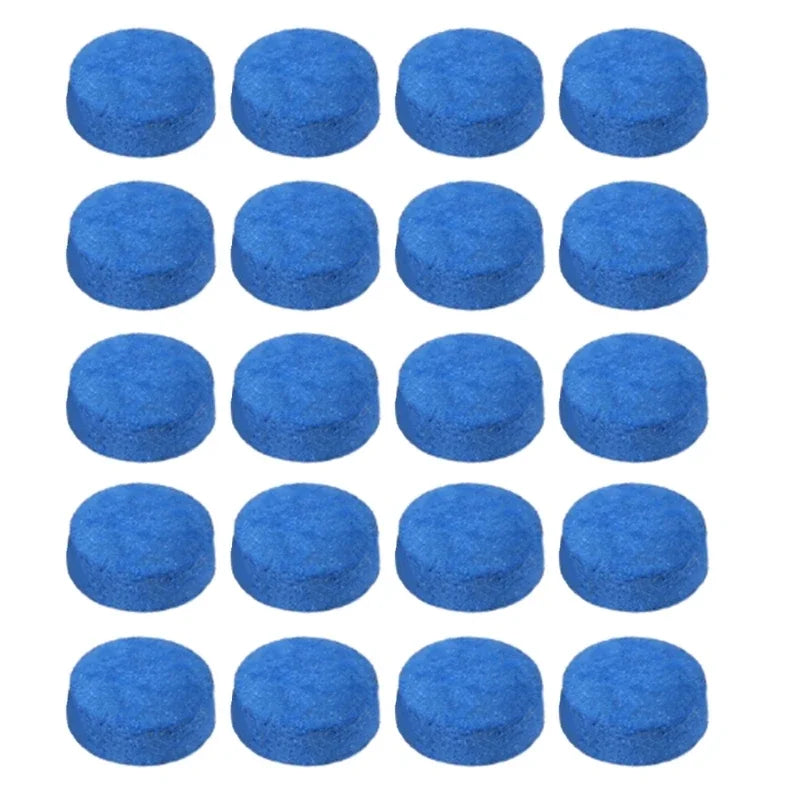 20-Pack Pool Cue Tips 10/12/13mm (0.39/0.47/0.51 in) Leather Snooker Replacement Tips for Billiards