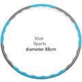 Adjustable 7/8/9-Section Detachable Hula Hoop – Pilates Yoga Waist Slimming Massage Fitness Hoop (68/80/88 cm | 26.8/31.5/34.6 in)