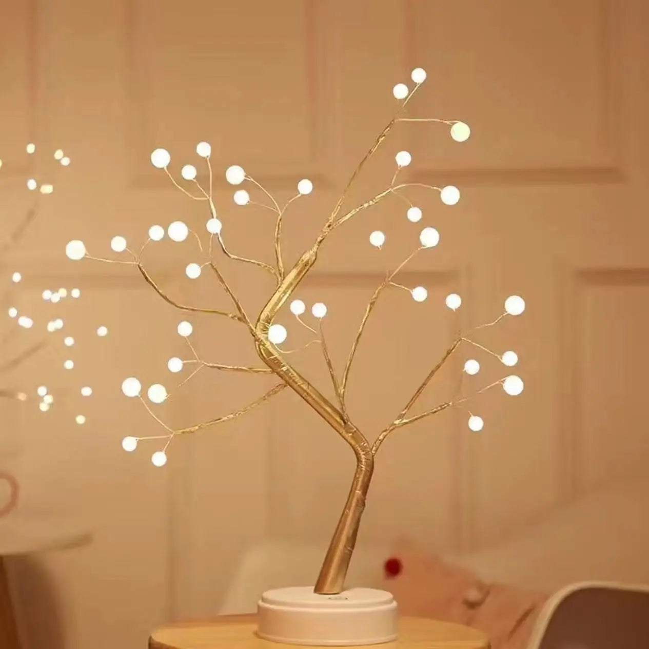 Cherry Blossom Bonsai LED Table Lamp – USB or Battery Powered Touch Night Light, 50 cm (19.7 in) Desktop Decor