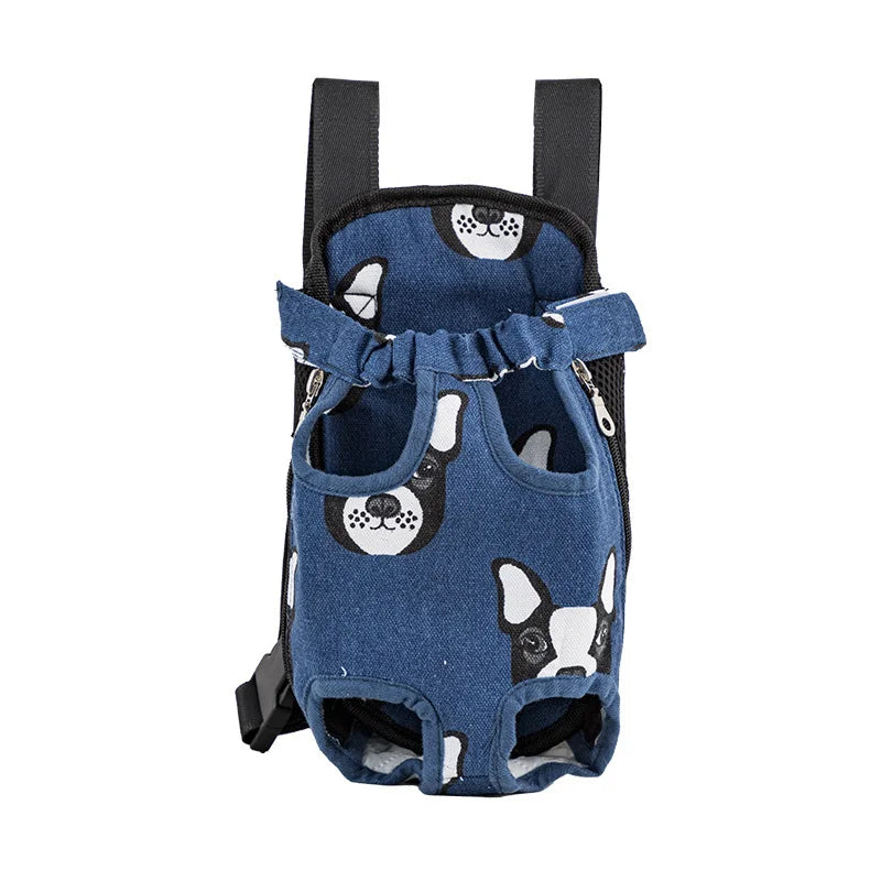 Breathable Camouflage Mesh Dog Carrier Backpack — Adjustable Pet Backpack for Small Dogs up to 22 lb (10 kg)