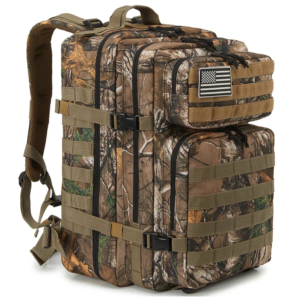 45L (11.9 gal) Tactical Backpack – Large Capacity Molle 3-Day Assault Pack for Hiking, Camping & Trekking