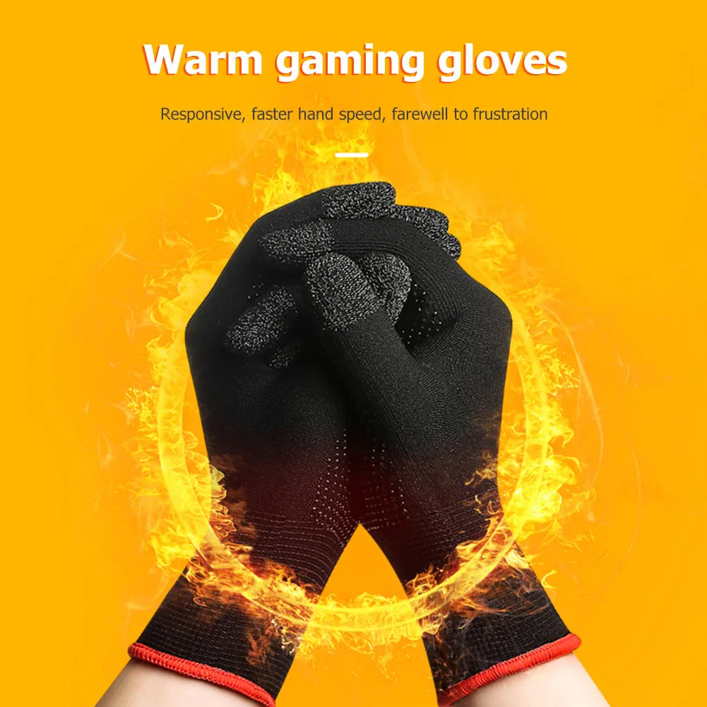 Unisex Touchscreen Knit Gloves — Anti-Slip Thermal, Breathable & Sweatproof (One Size) for Gaming, Cycling & Outdoor