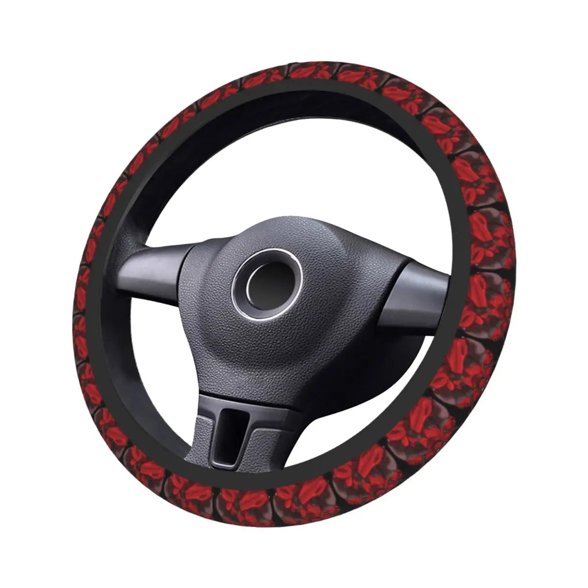 Kawaii Manga Steering Wheel Cover Soft Universal Fit 37-38 cm (14.5-15 in) Car Protector