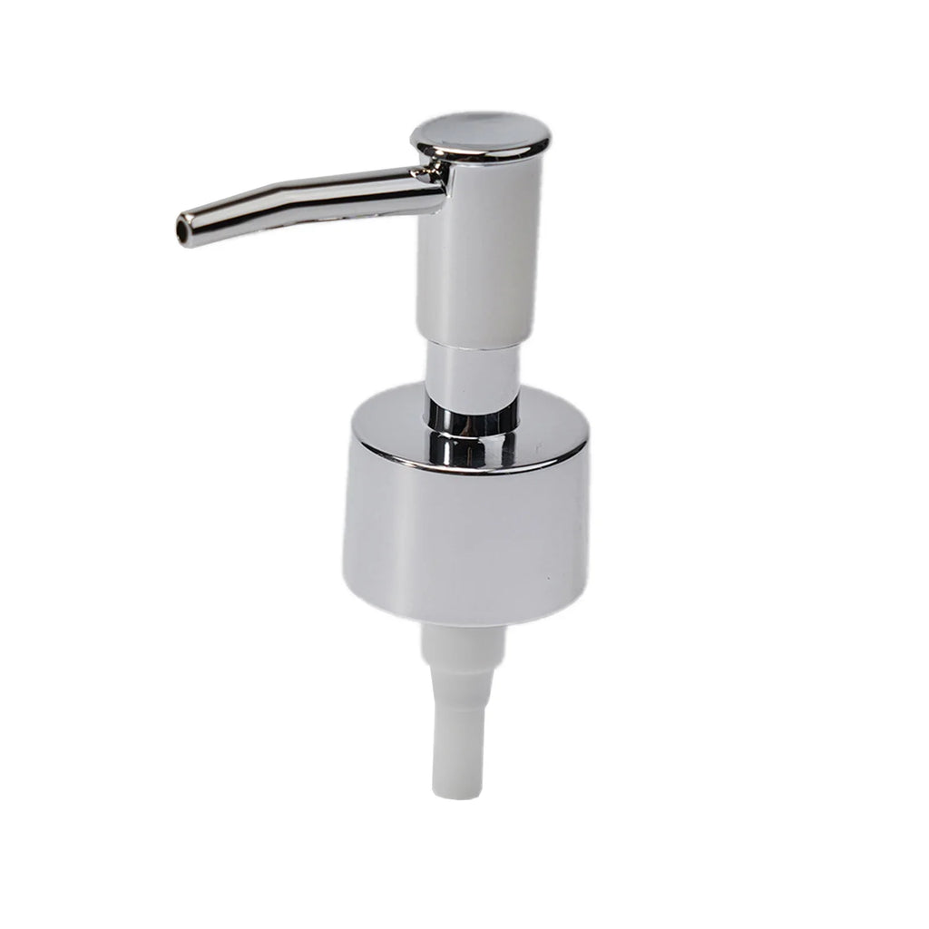 28/400 Thread Reusable Soap Dispenser Pump Head Brushed Finish Replacement for Kitchen & Bathroom Bottles