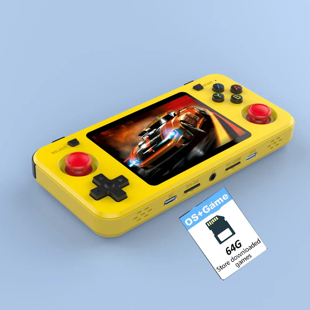 Retro Handheld Gaming Console - Open-Source Linux, 3.5-inch (8.9 cm) IPS Screen, 64GB, 15,000+ Classic Games, Portable