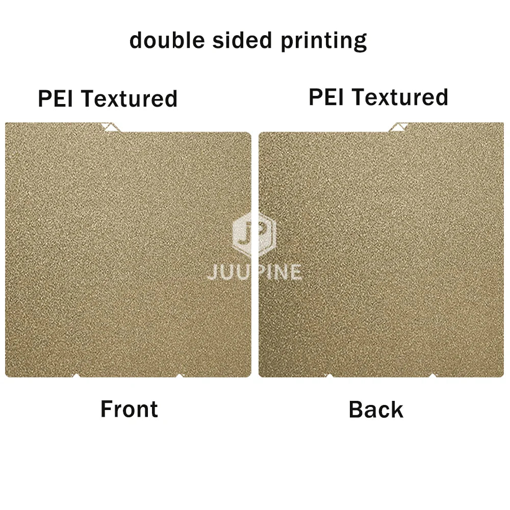 264 x 276 mm (10.4 x 10.9 in) Double-Sided PEI Spring Steel 3D Printer Build Plate – Textured Removable Heatbed