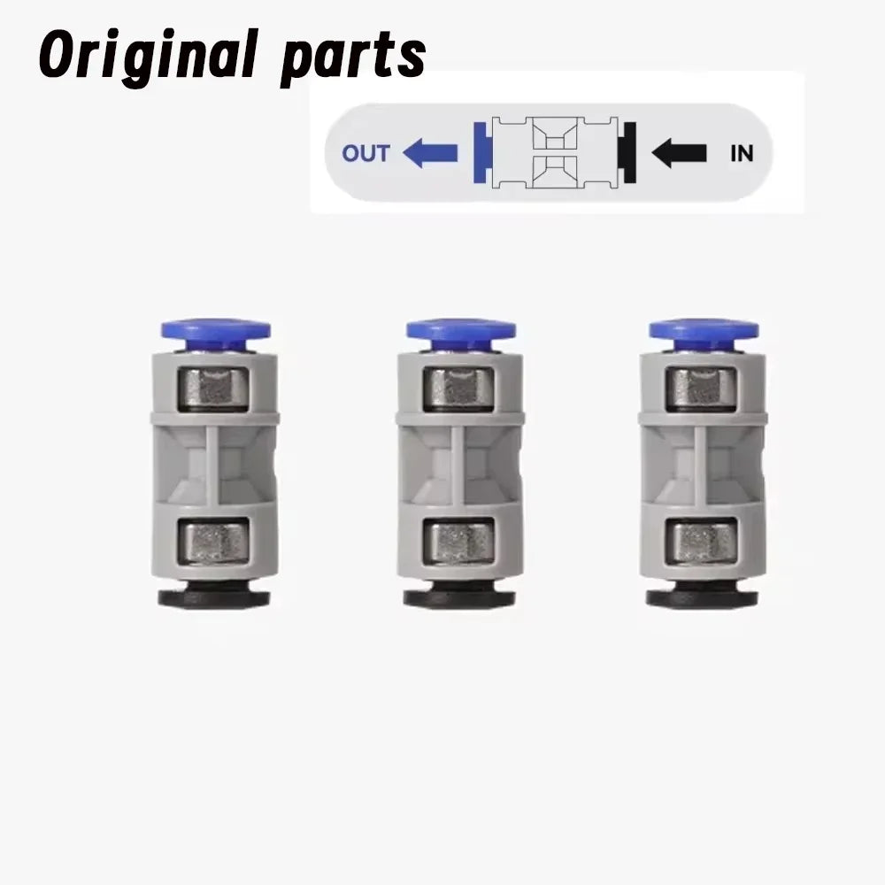 PTFE Tube Pneumatic Connector for 3D Printers — 4mm OD / 2.5mm ID (0.157 in / 0.098 in) for 1.75mm Filament