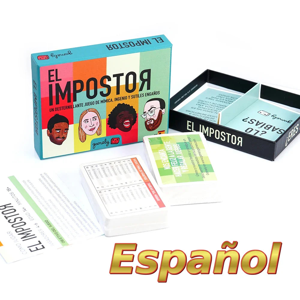 Spanish Card Game Bundle – Party & Family Games Set: Trio, Party Friends, The Imposter, Arre Unicorn, Black Stories, Unanimous, Sleeping Queens