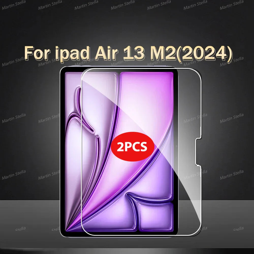 2-Pack Tempered Glass Screen Protector for iPad Pro & iPad Air — 11-inch (27.9 cm) & 12.9-inch (32.8 cm) Compatible