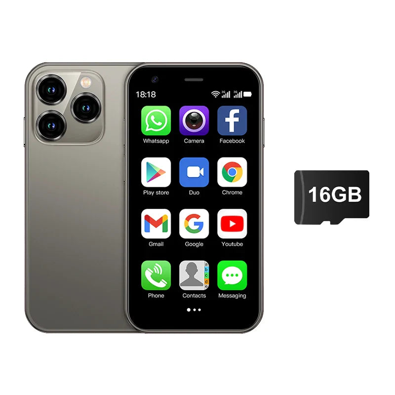 Mini 3.0-inch (7.6 cm) Android 3G WCDMA Smartphone, Dual SIM, WiFi Hotspot, Google Play Pocket Phone