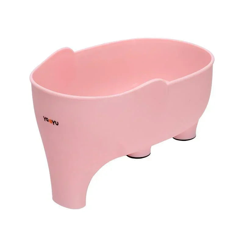 Elephant Sink Strainer & Hanging Drainer Basket – Fruit & Vegetable Washing Rack, Kitchen Sink Drain Organizer