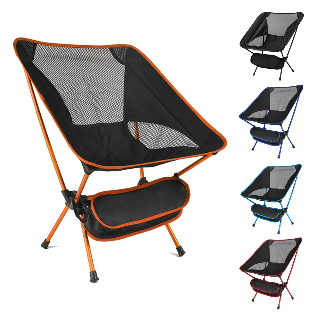 Ultralight Portable Aluminum Folding Chair – Detachable Camping, Fishing & Beach Seat, 2.0 lb (0.9 kg), Supports 350 lb (158 kg)