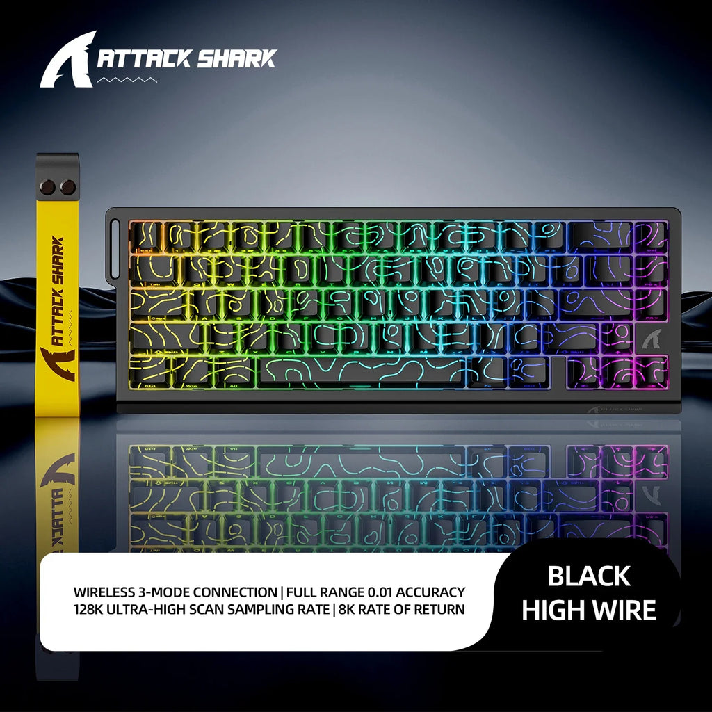 Magnetic Mechanical RGB Gaming Keyboard — 0.01mm Precision, 8000Hz Polling, 128K Scan, 0.125ms Response, Hot-Swap, Multi-Mode