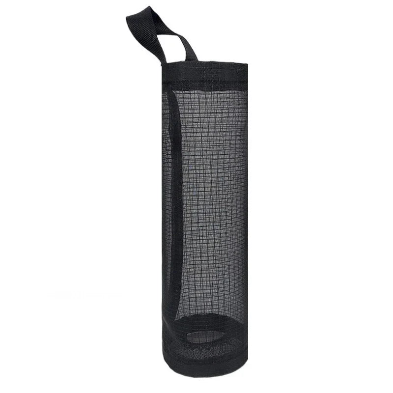 Wall-Mount Plastic Bag Holder Dispenser Hanging Kitchen Trash & Grocery Bag Organizer (1-5 Pack)