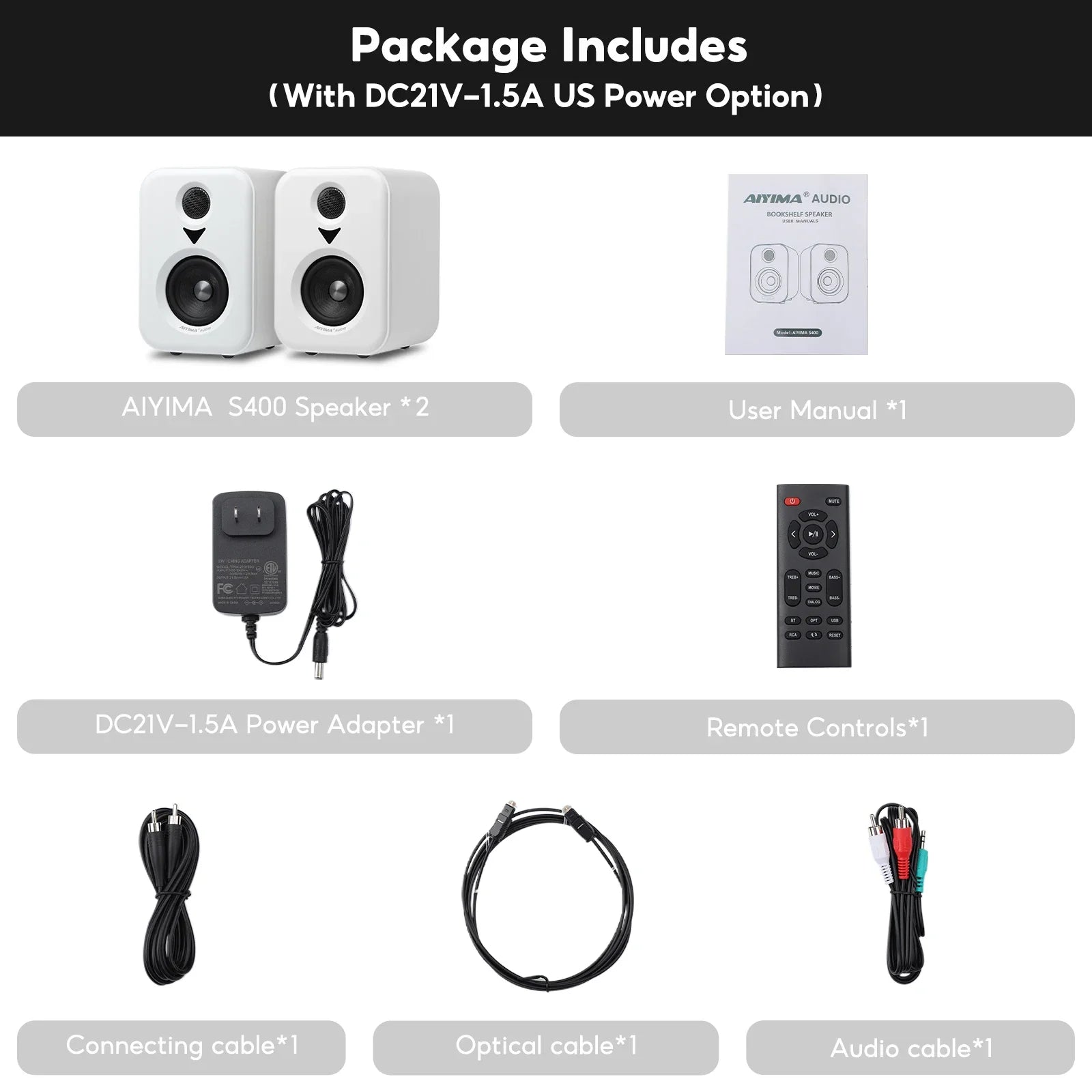 Bookshelf Active Studio Speakers 3" (7.6 cm) Bluetooth 5.3 USB DAC Hi-Res HiFi 2.0 with Subwoofer Output for TV & PC