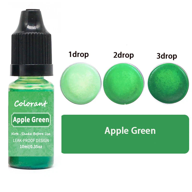 20-Color 10ml Candle Dye Liquid Colorant Set for Candle Making Soap Resin DIY Crafts