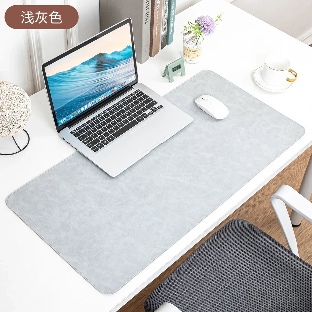 Waterproof PU Leather Desk Pad – Large Non-Slip Mouse Pad & Keyboard Mat for Computer and Laptop, Easy-Clean Protective Desk Mat