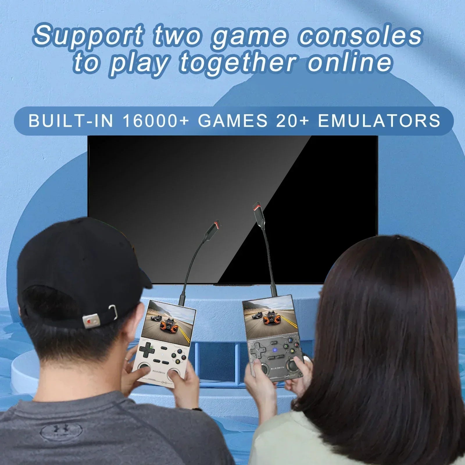 Open-Source Retro Handheld Game Console — 3.5-inch (8.9 cm) IPS, 16,000+ Games Emulator (PS1 PSP N64 Dreamcast)
