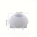 1-Pack 3D Shell Silicone Mold for Scented Candles, DIY Aromatherapy, Wax & Clay Crafts