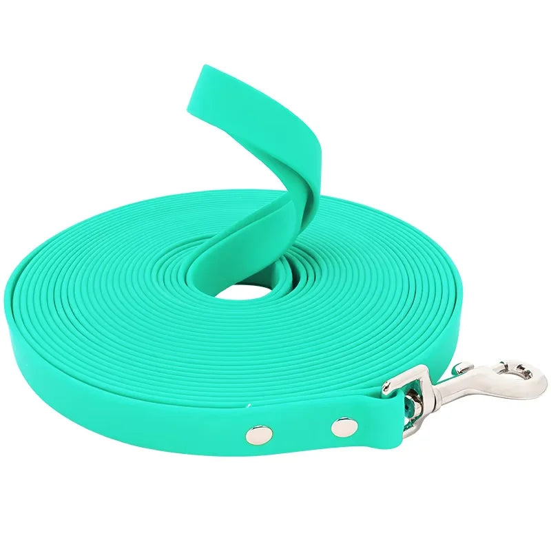 Waterproof PVC Dog Long Leash – Durable Easy-Clean Training & Recall Lead for Small to Large Dogs, 10 ft (3 m), 16 ft (5 m), 33 ft (10 m), 50 ft (15 m)