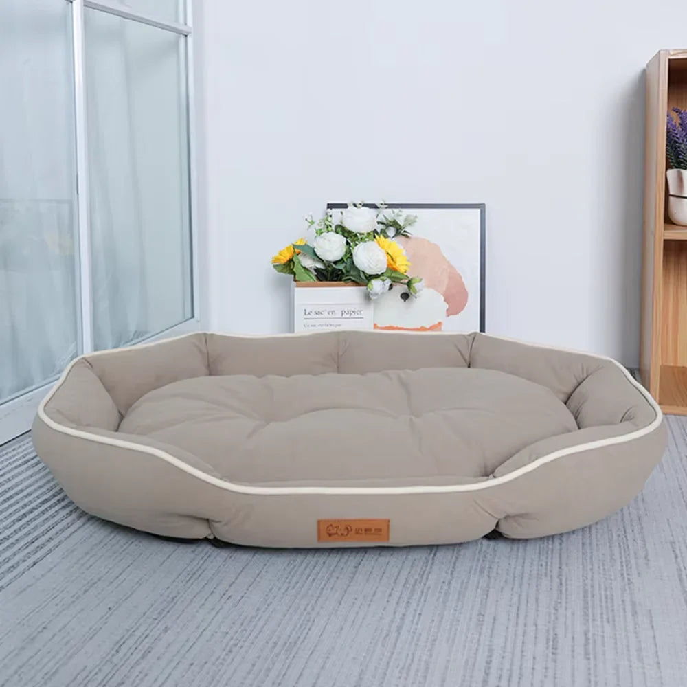 Large Pet Sofa Bed Plush Corduroy Couch for Dogs & Cats Winter Warm Sleeping Mat Cushion