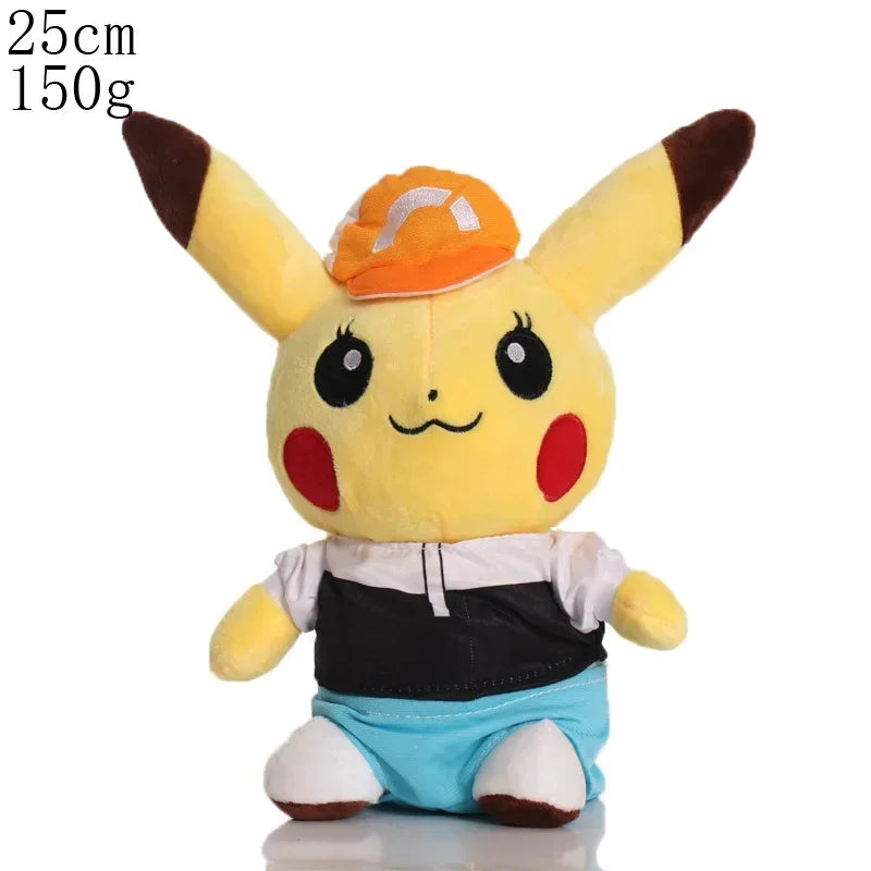 Cute Pikachu Pichu Charmander Bulbasaur Squirtle Psyduck Eevee Plush Soft Stuffed Doll 6-12 in (15-30 cm)