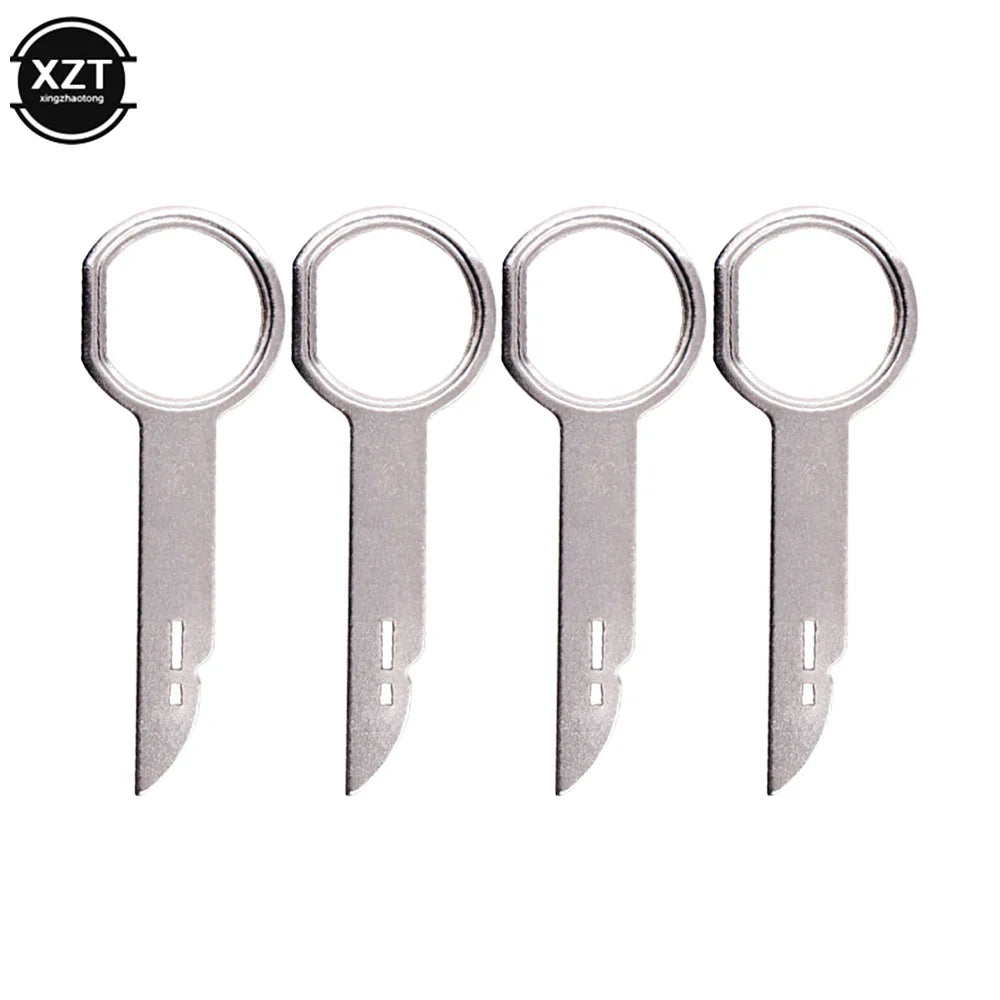 Car Radio Stereo Removal Tools — 2/4-Pack Metal Installation Keys for VW Audi Ford Porsche