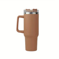 40oz Vacuum Insulated Tumbler with Handle & Straw Lid | Stainless Steel Travel Bottle