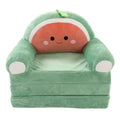 Cartoon Foldable Kids Sofa Bed Plush Washable Children's Armchair with Wide Armrests