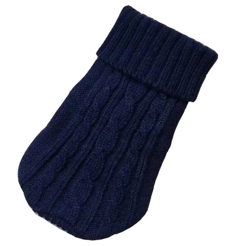 Knitted Winter Dog Sweater for Small & Medium Dogs, Chihuahua & Yorkie Puppy Pullover