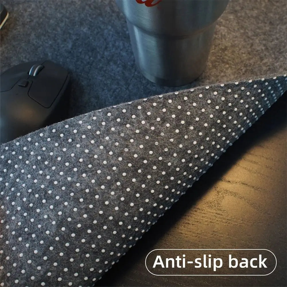 Wool Felt Desk Mat — Non-Slip Keyboard & Mouse Pad for Gaming & Office, Multiple Sizes (26×21–90×40 cm | 10.2×8.3–35.4×15.7 in)