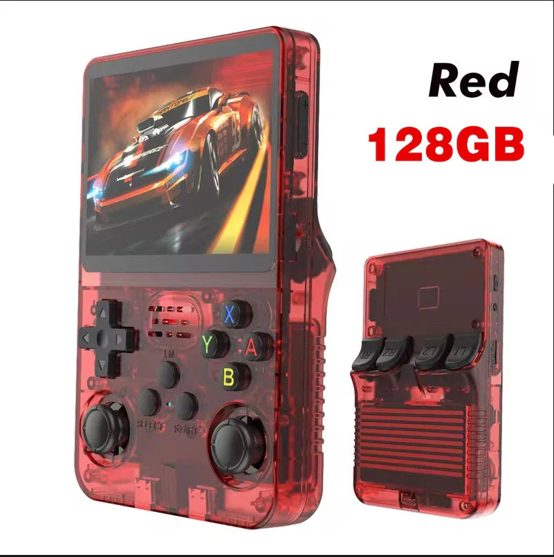 Retro Handheld Game Console 3.5-inch (8.9 cm) IPS Screen Portable Linux Video Player - 64GB/128GB, 15,000 Games