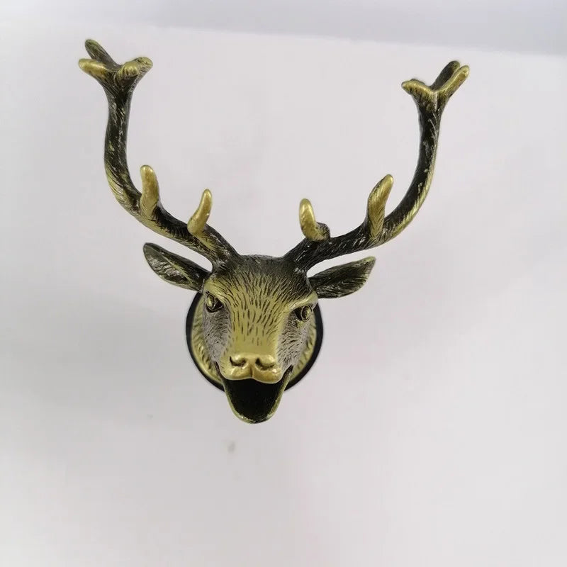 Zinc Alloy Animal Head Wine Pourer - Decorative Bottle Pour Spout & Stopper (Deer, Elk, Lion, Leopard, Wolf, Eagle, Dragon)