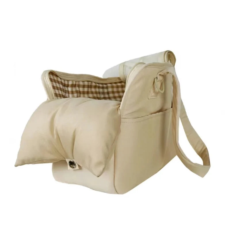 Portable Cotton Pet Sling Carrier for Small Dogs & Cats – Shoulder Handbag, Small 34×17×25cm (13.4×6.7×9.8in) & Medium 43×19×31cm (16.9×7.5×12.2in)
