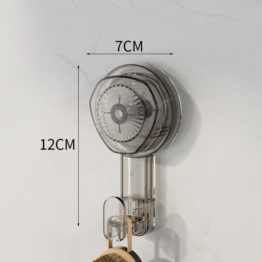 Powerful Reusable Suction Cup Hook Heavy-Duty Traceless Shower & Wall Hook 3.54 x 2.28 in (9 x 5.8 cm)