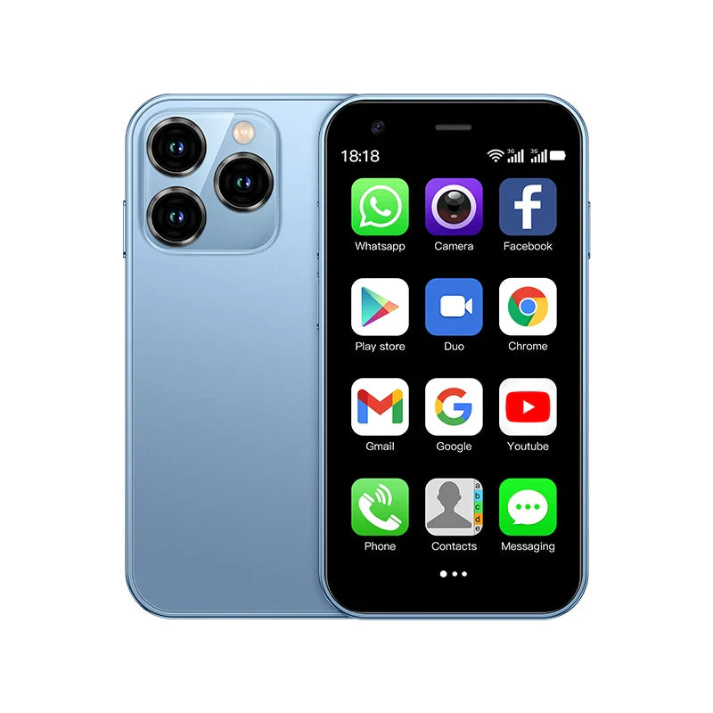 Mini 3.0-inch (7.6 cm) Android 3G WCDMA Smartphone, Dual SIM, WiFi Hotspot, Google Play Pocket Phone