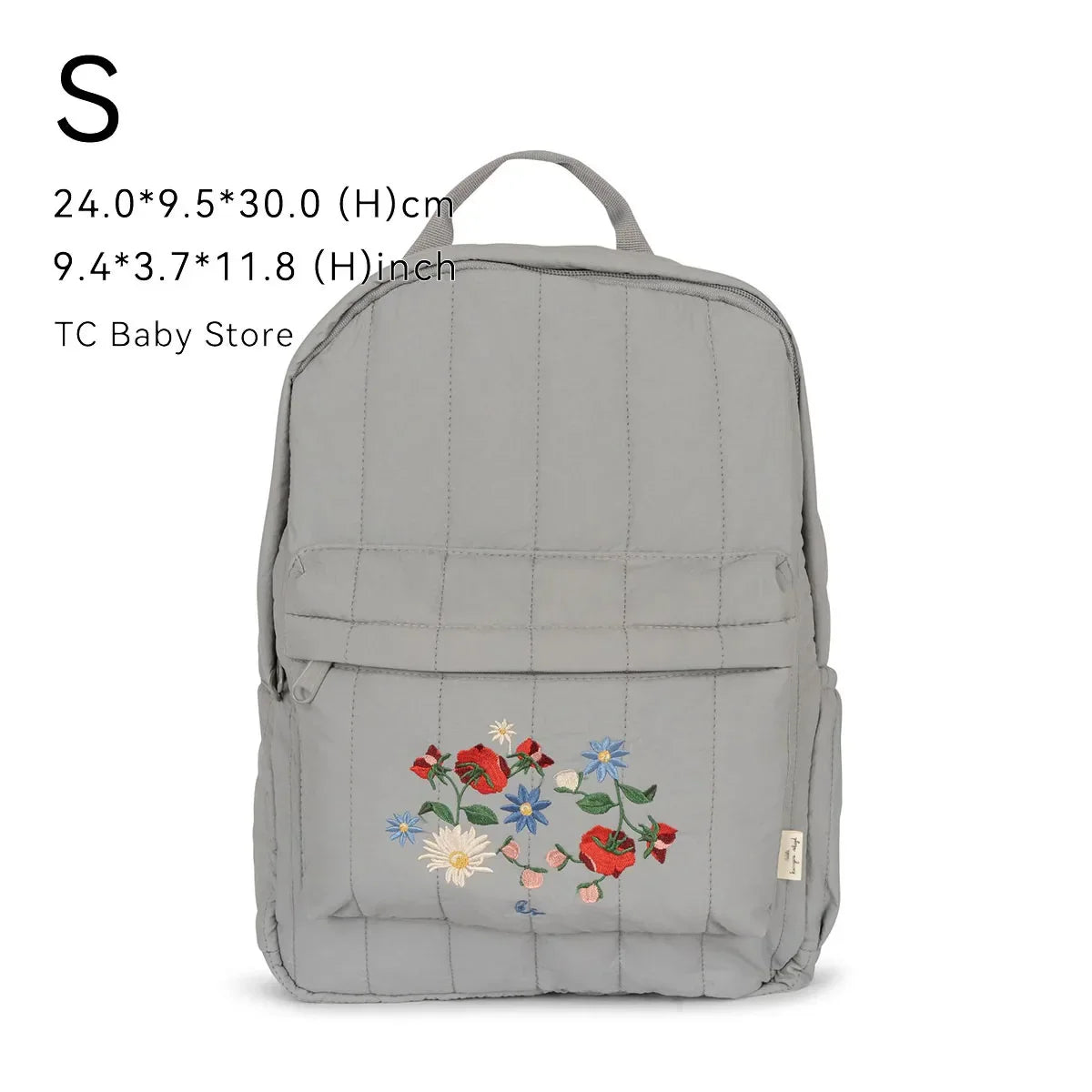 Cherry Parent-Child Kids Backpack — Kindergarten School Bag (Small & Large S/L) Lightweight Cotton Travel Bag for Boys, Girls & Moms