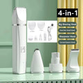 4-in-1 Waterproof Rechargeable Pet Grooming Kit — Cordless Dog & Cat Clippers with Nail Grinder & Detail Trimmer