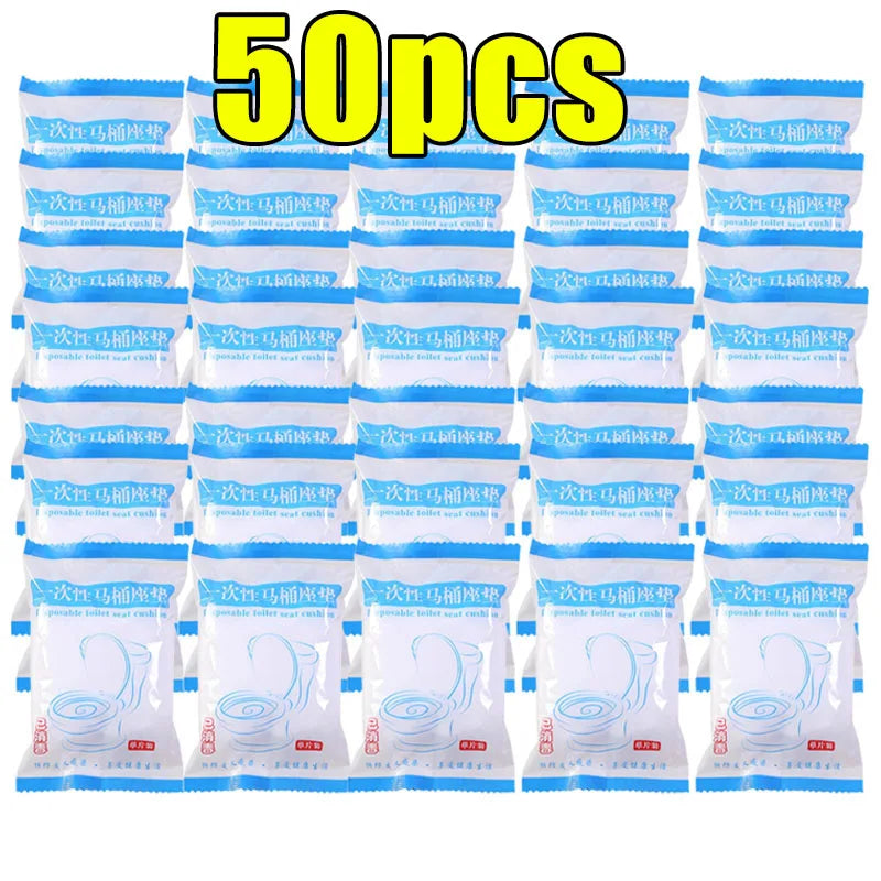 Disposable Waterproof Non-Woven Toilet Seat Covers - Single-Use Travel & Hotel Sanitary Seat Protectors