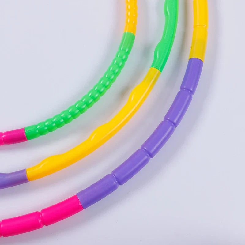 Adjustable Removable Hula Hoop for Kids – Portable Plastic Waist Training & Fitness Ring